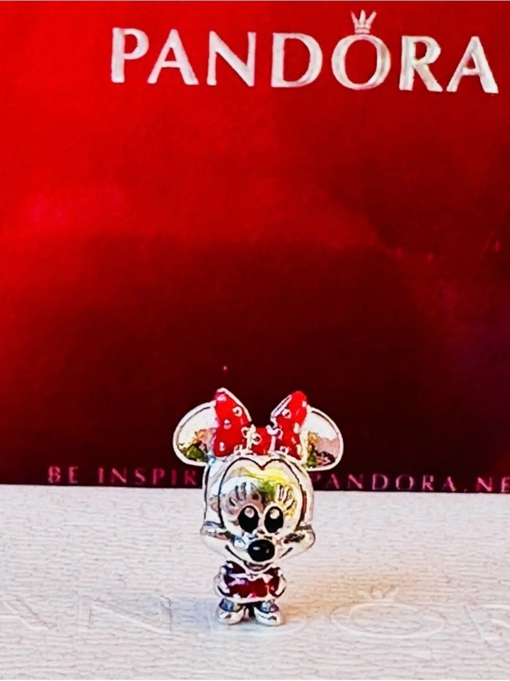 7 Pandora Silver Multicolor Enamel Pet Character Charm Set new with out tags
